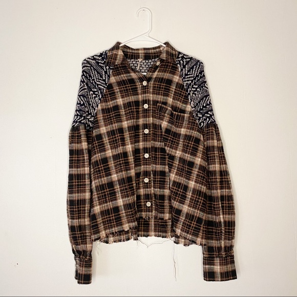 Free People Fireside Nights Buttondown - Picture 4 of 10